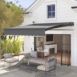 thumbnail of Outsunny-Klemmmarkise-295L x 250B x 150H cm-Grau