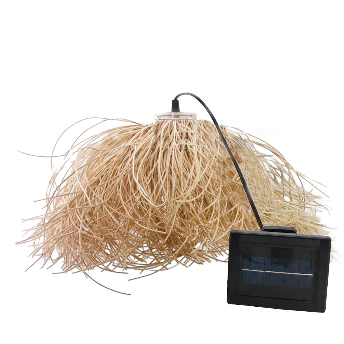Lumisky Suspension solaire FROU FROU H30cm Polyrotin Beige