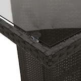 thumbnail of vidaXL 11-tlg. Garten-Essgruppe mit Kissen Schwarz Poly Rattan