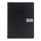 thumbnail of Securit® Gamma in Pelle - Grezza - Menu in cuoio rigenerato - A4 (1 inserto doppio incluso per portamenu che mostra 4xA4)