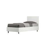 thumbnail of Letto Singolo senza rete 80x190 testata dritta bianco frassino Demas