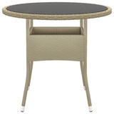 thumbnail of Helloshop26 - Conjunto de comedor de jardín exterior de 3 piezas en resina de mimbre beige 02_0013684