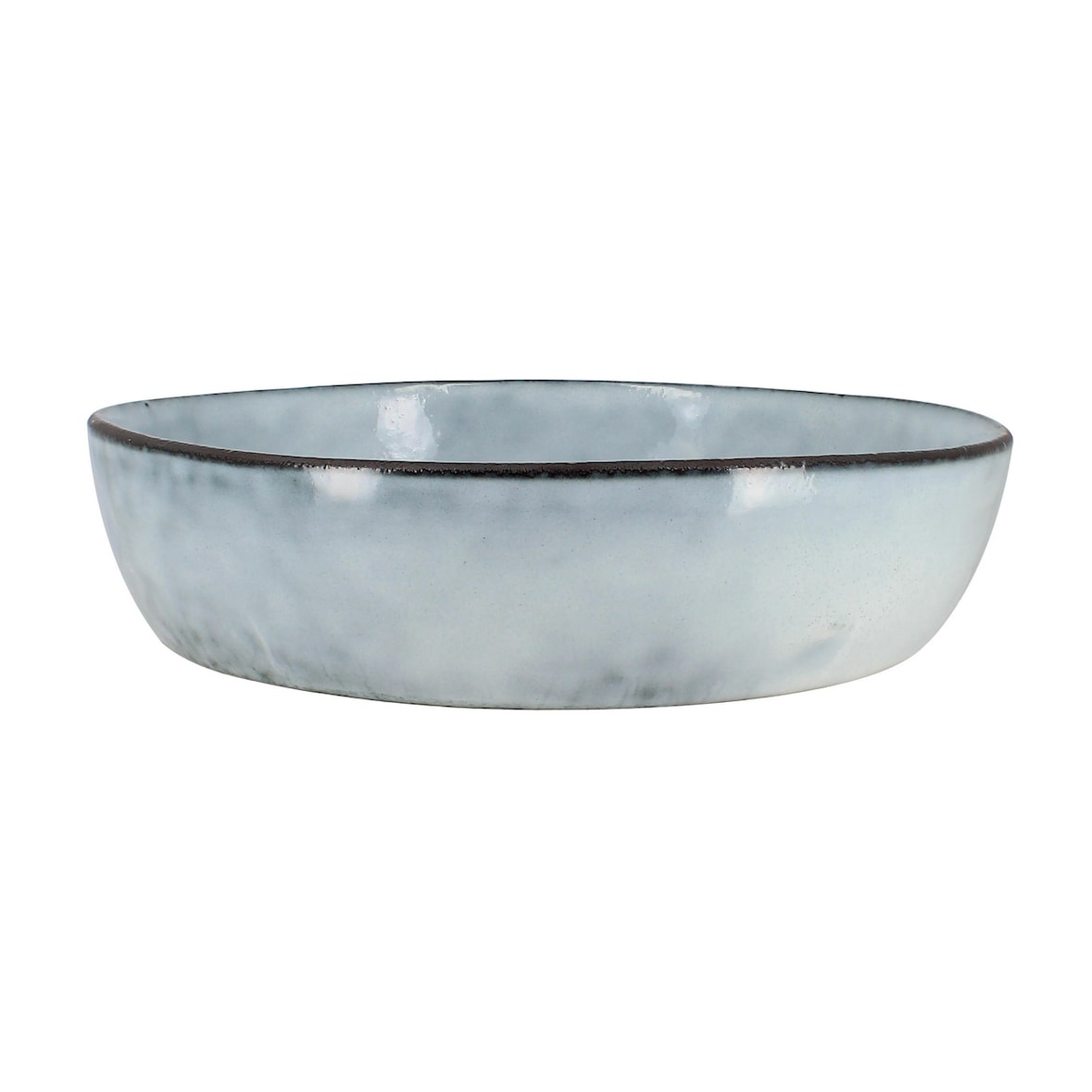 OGO Living Assiette coupe aronal bleu en grès 20 cm