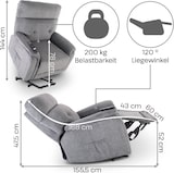 thumbnail of Fernsehsessel Aufstehhilfe, XXL-Relaxsessel, Liegefunktion, 200 kg Belastbarkeit, XXL-Sessel , Schlaffunktion, Mikrofaser, Dunkelgrau, Raburg Samson
