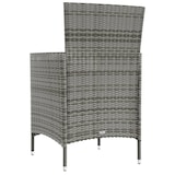 thumbnail of Helloshop26 - Conjunto de comedor de jardín de 3 piezas y cojines en resina tejida gris 02_0014761