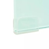 thumbnail of Helloshop26 - Meuble télé buffet tv télévision design pratique support pour moniteur 110 cm verre blanc 2502223