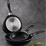 thumbnail of BERGNER - Set di 3 Padelle in Alluminio Pressato Ø16/Ø20/Ø24 cm Adatte per Induzione Navy Black con Set di 5 utensili da cucina in silicone e legno