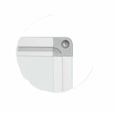 thumbnail of COSTWAY Dubbelzijdig mobiel whiteboard, 120 x 90 cm, magnetisch whiteboard met rasterpatroon, droog uitwisbaar, met wielen