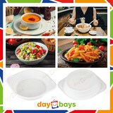 thumbnail of DayBays 4000 Stk. Suppenterrine 350 cc. 150x200x33 mm PP Weiß rund mit Ohren