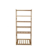 thumbnail of PROREGAL Getränkekistenregal SPREEWALD HxBxT 163x70x33cm 1 Ebene für Kisten + 5 Ablagen Massives Kiefernholz Natur Getränkekistenständer