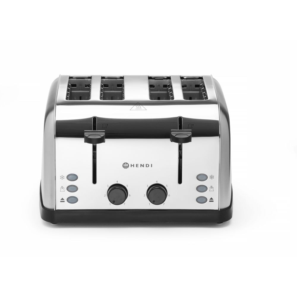 HENDI Toaster 4-sneetjes,  240V/1500W, 295x335x(H)180mm