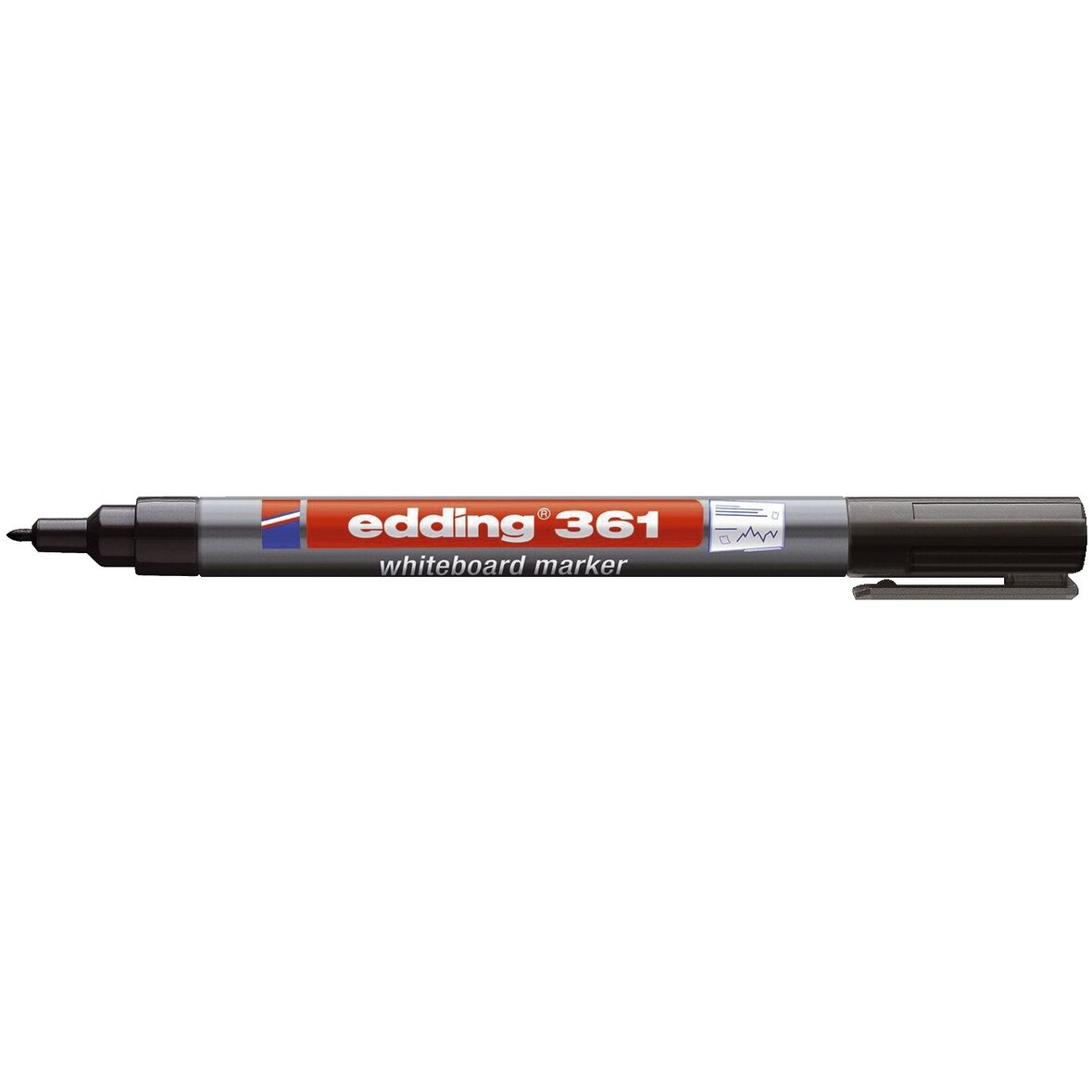 Edding 4-361001 361 Boardmarker - nachfüllbar, 1 mm, schwarz