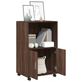 thumbnail of vidaXL Rollschrank Braun Eichen-Optik 55x40x91 cm Holzwerkstoff