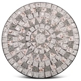 thumbnail of Mosaiktisch 60 cm Ø, mediterraner Garten- & Terrassentisch, 71 cm hoch, Grau-Weiß-Anthrazit, Raburg Mayla