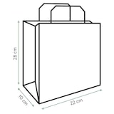 thumbnail of MONOUSO - Sacchetti Carta Kraft con Manico Ritorto 80 g/m² 22+10x28cm (25 Pezzi)