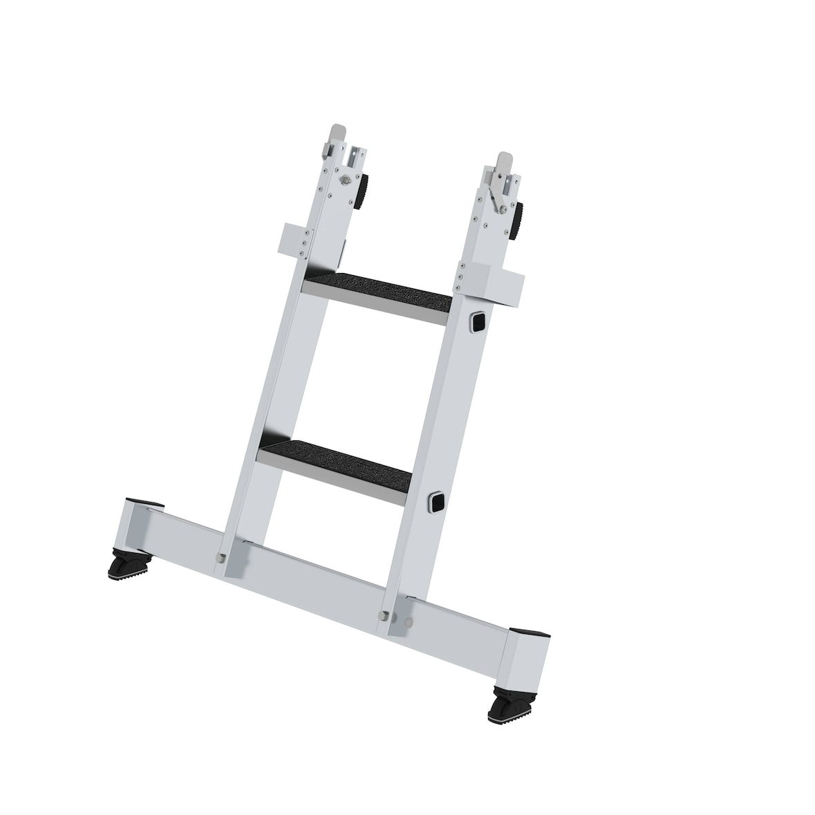 PROREGAL Stufen-Glasreinigerleiter Unterteil nivello-Traverse & clip-step R13 2 Stufen