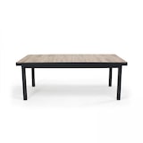 thumbnail of Table extensible en aluminium et céramique marron