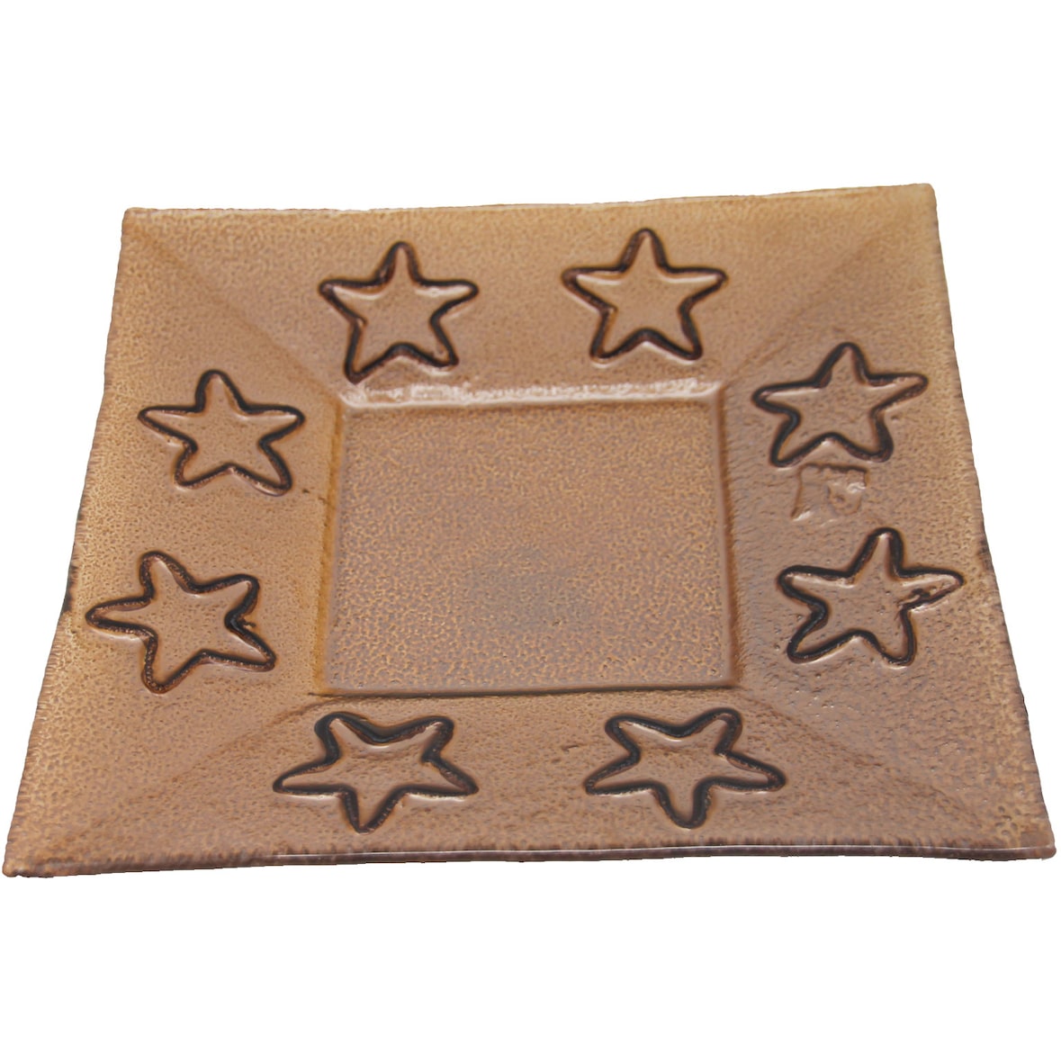 Glasuntersetzer Servierplatte Platzteller eckig Wintermotiv 23cm