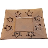 thumbnail of Glasuntersetzer Servierplatte Platzteller eckig Wintermotiv 23cm