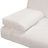 thumbnail of vidaXL Schlafsofa mit 2 Kissen Kunstleder Ausziehbar Cremeweiß