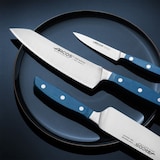 thumbnail of Arcos Serie Brooklyn - Snijmes Ham mes - Lemmet gemaakt van Nitrum gesmeed roestvrij staal 250 mm - Handgreep Micarta kleur blauw (zijde blad)