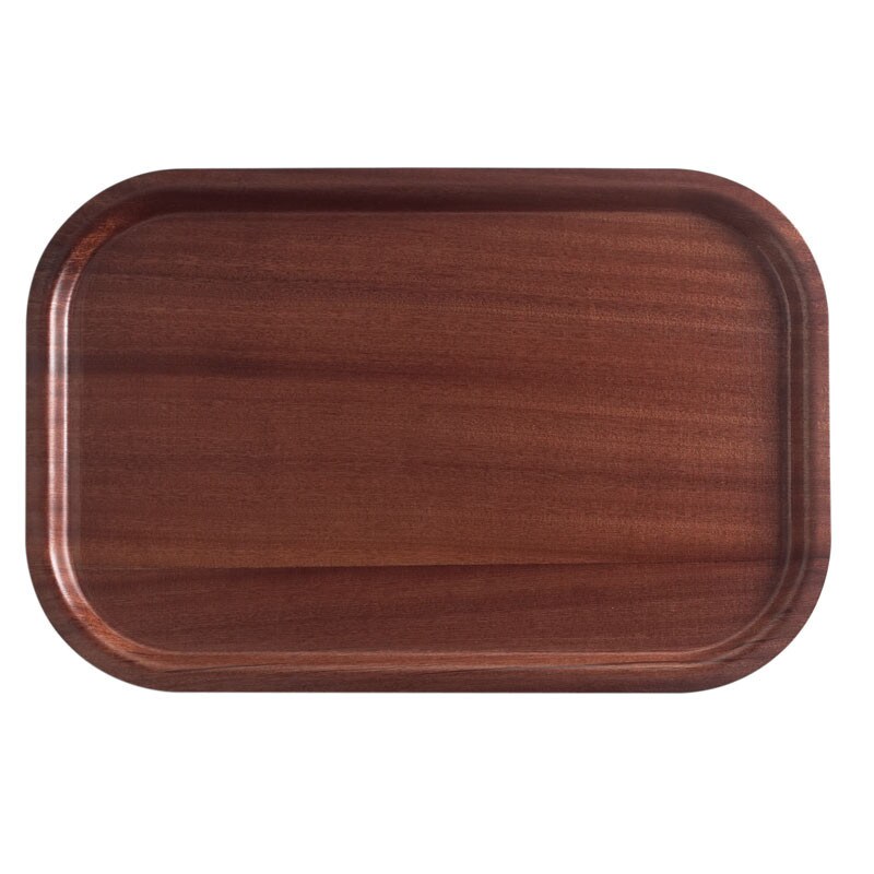 Plateau rectangulaire antidérapant 32 x 45 cm bois - Lot de 12 - Dbmark