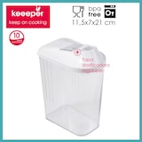 thumbnail of KEEEPER Vorratsdose Schüttdose 1,5 l 21,5x7x21cm weiß