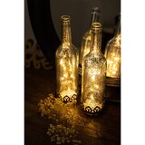 thumbnail of Jinfa  Glas Lichterflasche in Gold mit LED Beleuchtung Ø 8 cm,  Höhe 29cm