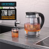 thumbnail of Arendo Wasserkocher, Edelstahl oder Glas, Temperaturanzeige & Warmhaltefunktion