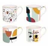 thumbnail of EASY LIFE Coffret 4 mugs 30 cl - Modernism - Coffee Mania