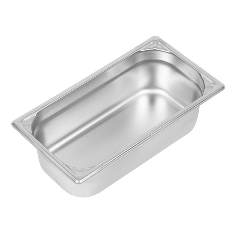VOGUE Bac Gastro acier inoxydable 18/10 GN 1/3 P 100 mm Acier inoxydable3,7176 x100x325mm