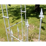 thumbnail of DanDiBo Rosenbogen mit Tür Verzinkt Breite 140 cm Rundbogen Feuerverzinkt Wetterfest Massiv Volleisen Rankhilfe