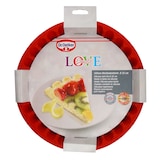 thumbnail of Moule à tarte en silicone rouge de 26 cm Dr. Oetker Flexxibel Love
