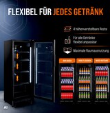 thumbnail of GastroHero Getränkekühlschrank GKS-230 I 230 L Getränkekühlschrank mit Glastür & LED I Flaschenkühlschrank abschließbar I Bierkühlschrank 0 bis +8 °C