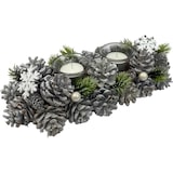 thumbnail of Weihnachtskerzenhalter - Perle | 13 x 9 x 30 cm | Teehalter | Weiß