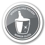 thumbnail of Champagnerkühler Toni, doppelwandig, Edelstahl hochglanzpoliert, Innen und Fuß gehämmert, ø 43 cm