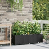 thumbnail of vidaXL Gartenpflanzer Schwarz 120 x 40 x 37.5 cm Stahl