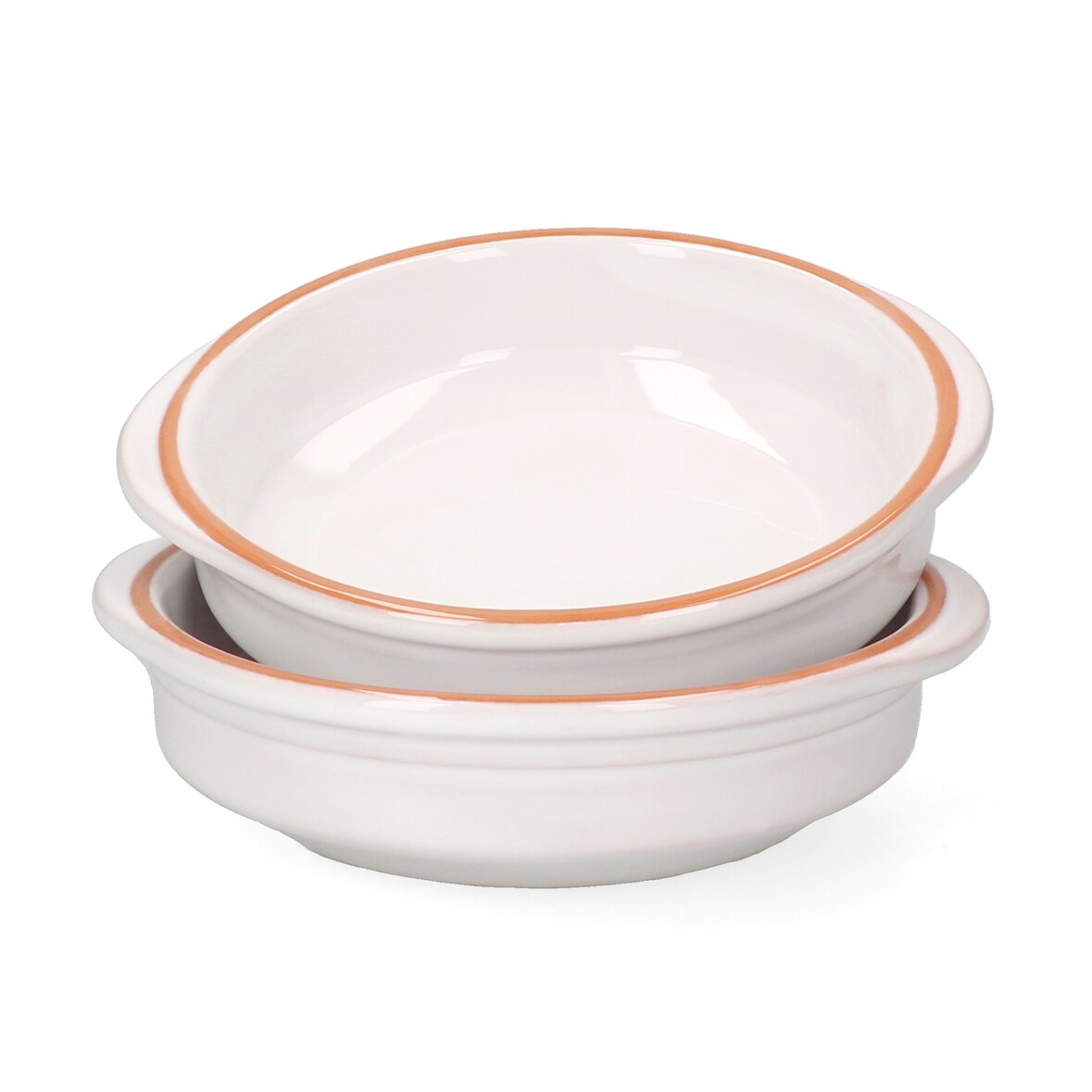 2er Set Cazuela WEISS Ton-Schale Ille Ø 16cm Größe M Mittelalter Wikinger