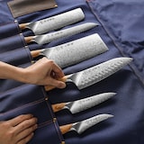 thumbnail of Hezhen - Messertasche Canvas Stoff - Blau