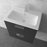 thumbnail of Vitra Modernes Badezimmer Set Waschbecken mit Unterschrank und LED-Spiegel | Waschbeckenunterschrank vormont. | Keramik Waschtisch SoftClose-Funktion