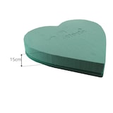 thumbnail of Nass Steckschaum Herz 30cm Frischblumen Schnittblumen Blumen Steckmasse Steckschwamm Blumensteckschaum Floristik Zubehör Floristikbedarf Grün