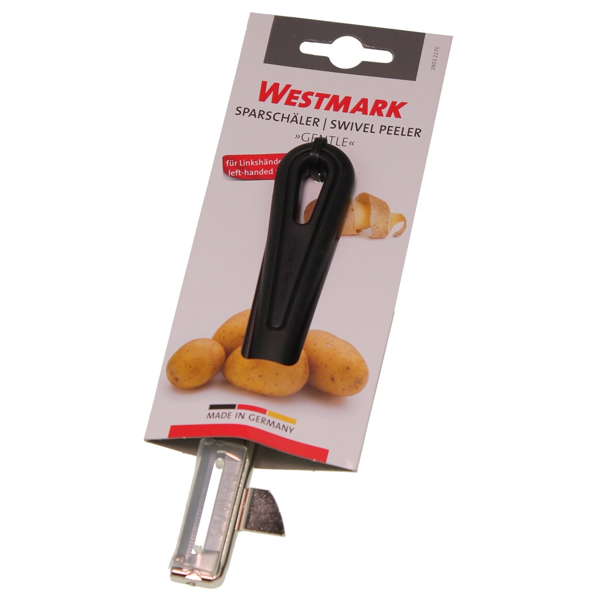 Westmark 28032270 Gentle Sparschäler | Für Linkshänder | Made in Germany