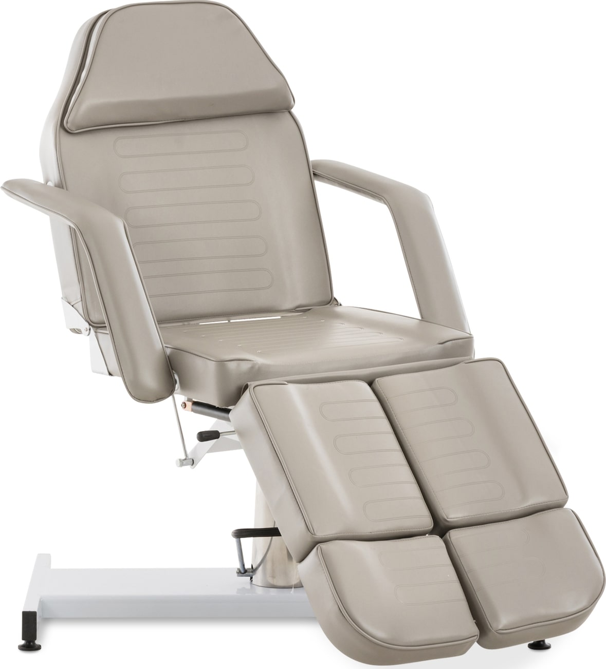 Kosmetikliege SOEST hydraulisch 64x185x125cm, Kunstleder, Grau Massageliege Tattooliege
