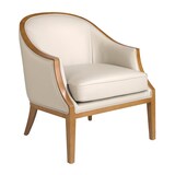 thumbnail of Angel Cerdá Fauteuil en cuir sable 5127C 74 x 81 x 84