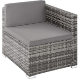 thumbnail of tectake Conjunto de ratán Lignano  gris - 404782