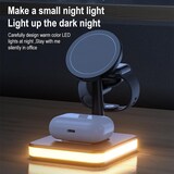 thumbnail of Chargeur Sans Fil 3 En 1 15W Charge Rapide Avec Support Rotatif 360° Noir Noir YONIS