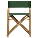 thumbnail of Chaises Pliables De Directeur Lot De 2 Vert Bambou Et Tissu