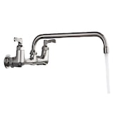 thumbnail of ALEX |Catering grifo monomando de pared plata| grifo cocina profesional acero inoxidable largo y plano | grifo restaurante pared caño recto