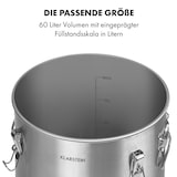 thumbnail of Gärkeller Pro XL Fermentierkessel 60 Liter Ablassventil 304-Edelstahl Silber-Metallic