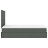 thumbnail of vidaXL Ottoman-Bett mit Matratze & LEDs Dunkelgrau 120x200 cm Stoff